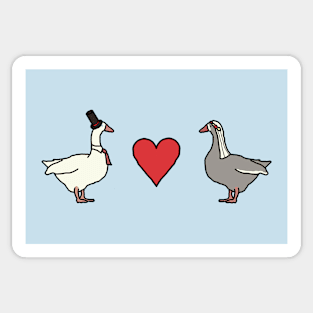 Geese in Love Sticker